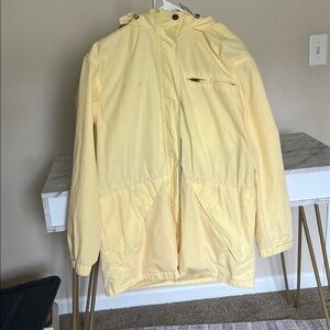Vintage Northern Reflections  Cottage Essentials Yellow Rain Jacket Hood medium